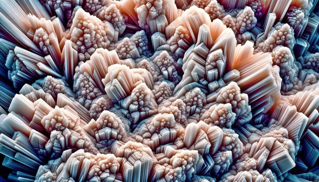 Kalkkristalle unter dem Mikroskop